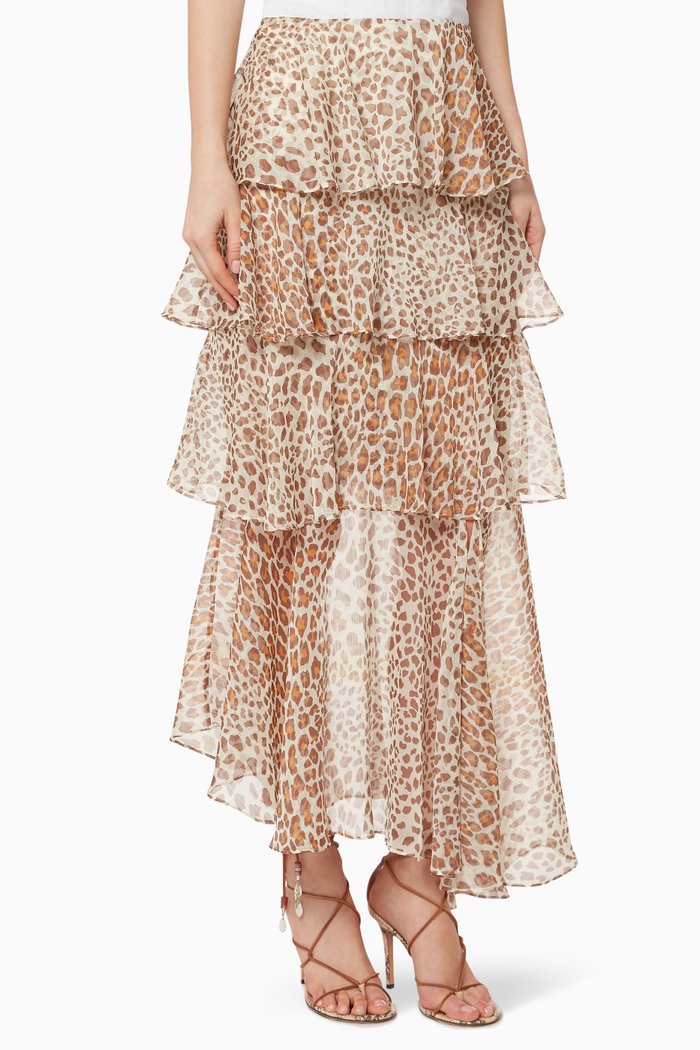 

Ghetty Chiffon Maxi Skirt, Multicolour