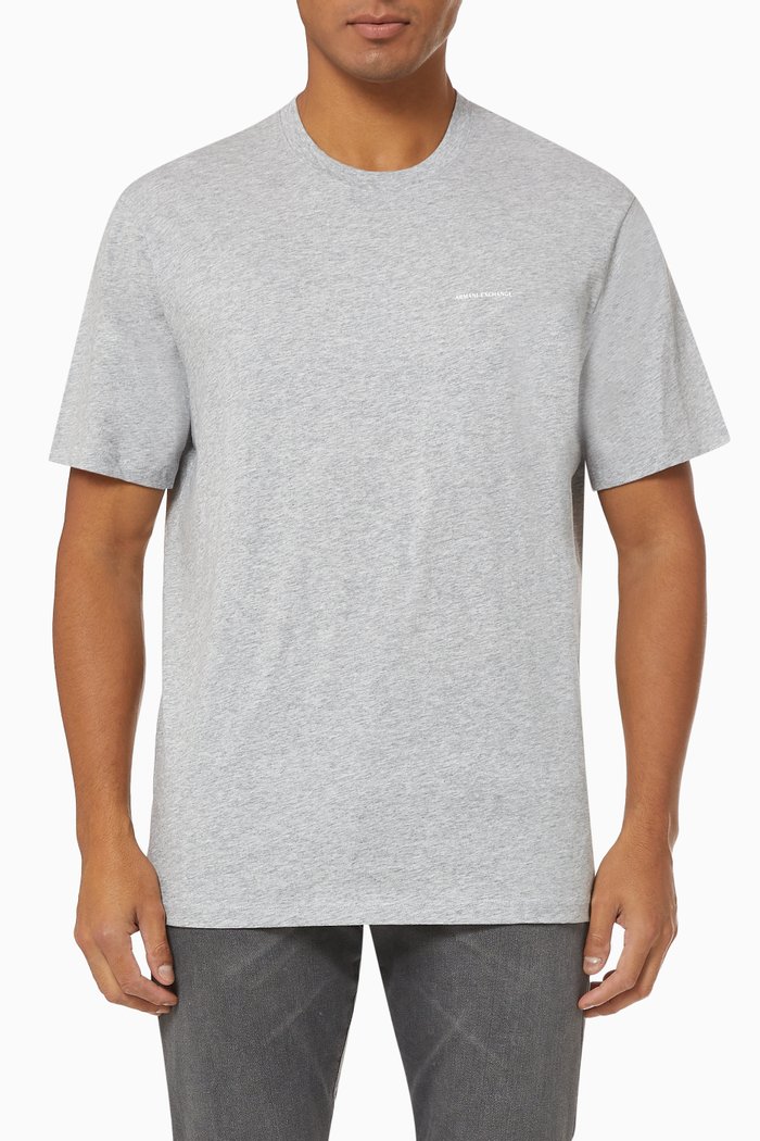

Logo T-shirt in Cotton, Grey