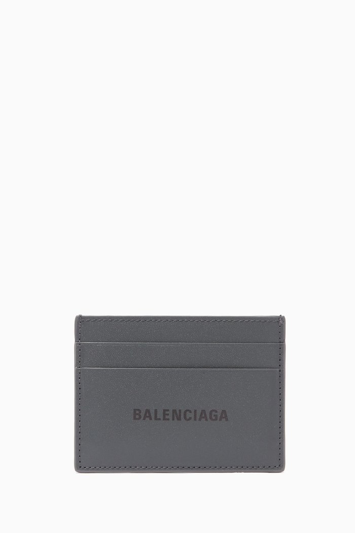 

Cash Cardholder in Calfskin, Grey