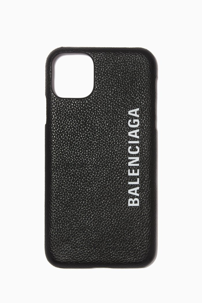 

Leather iPhone 11 Max Case, Black