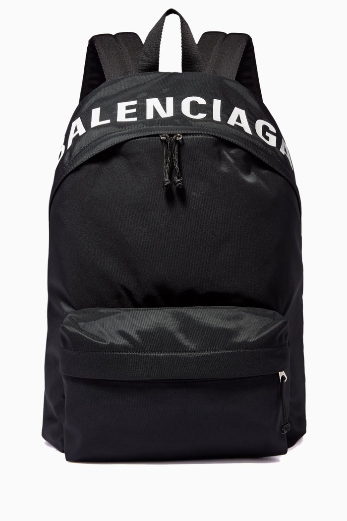 

Wheel Backpack in Recycled Nylon, Black