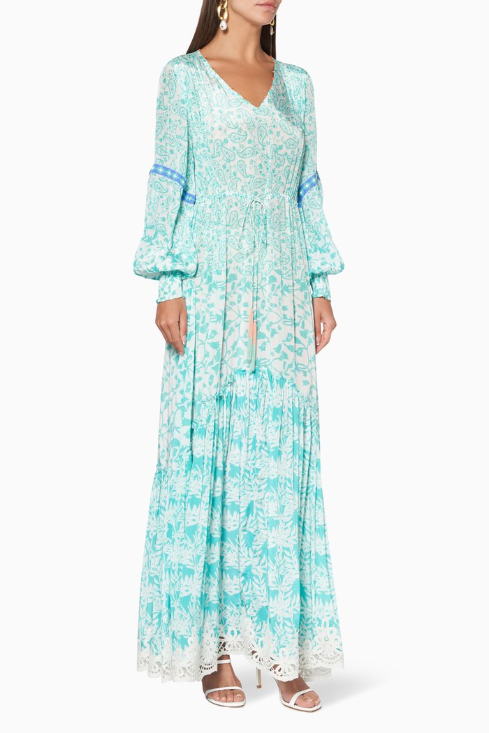 

Calee Floral Print Dress, Green