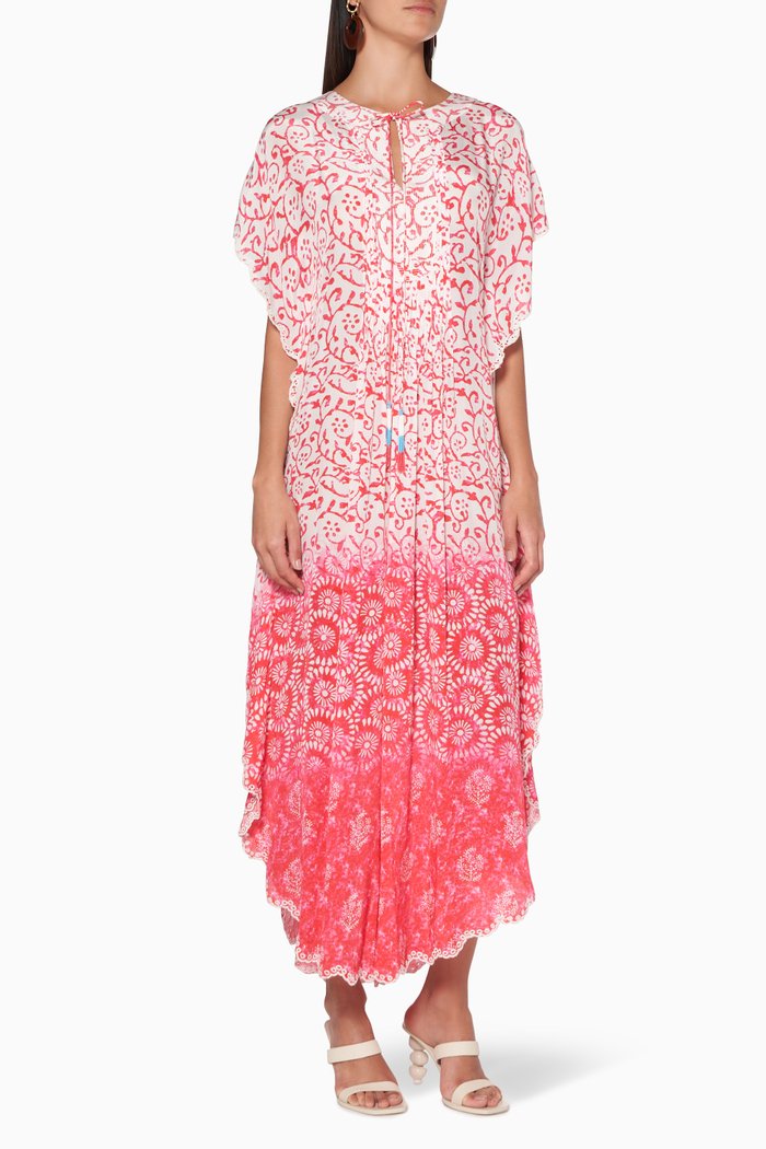 

Arshi Floral Print Kaftan, Pink