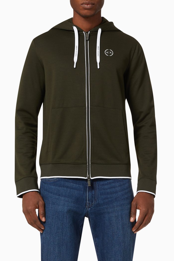 

Circle Logo Cotton Viscose Hoodie, Yellow