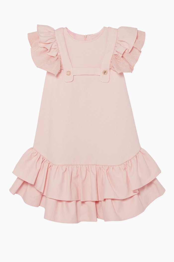 

Ruffled Midi Dress, Pink