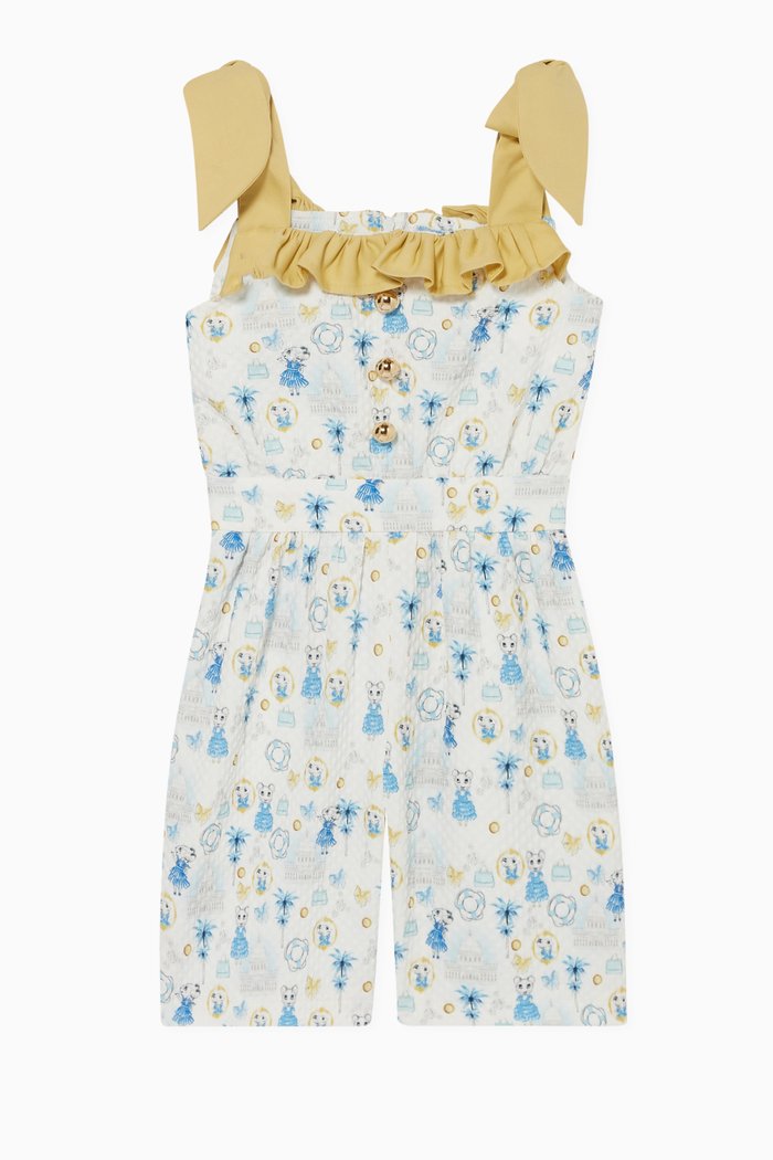 

Sleeveless Jacquard Jumpsuit, Multicolour