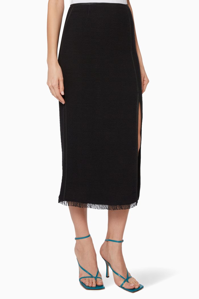 Moja Linen Skirt, Black