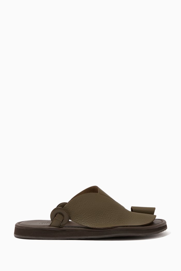 

Arabian Deercalf Vela Sandals, Green