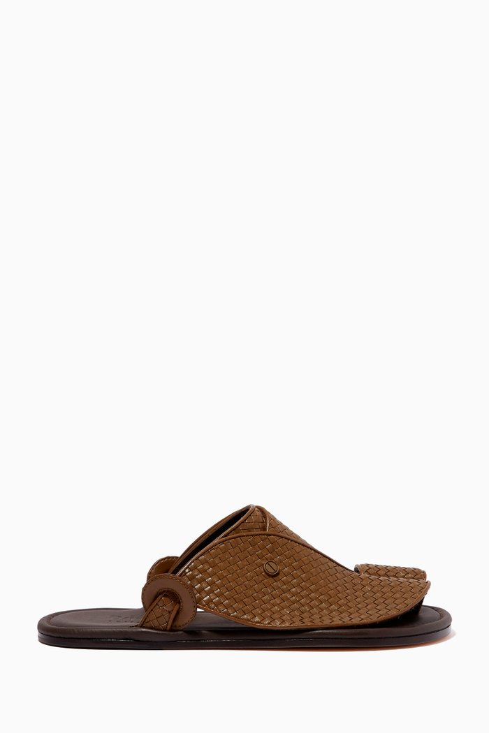 

Arabian Softcalf Trecce Mini Sandals, Green