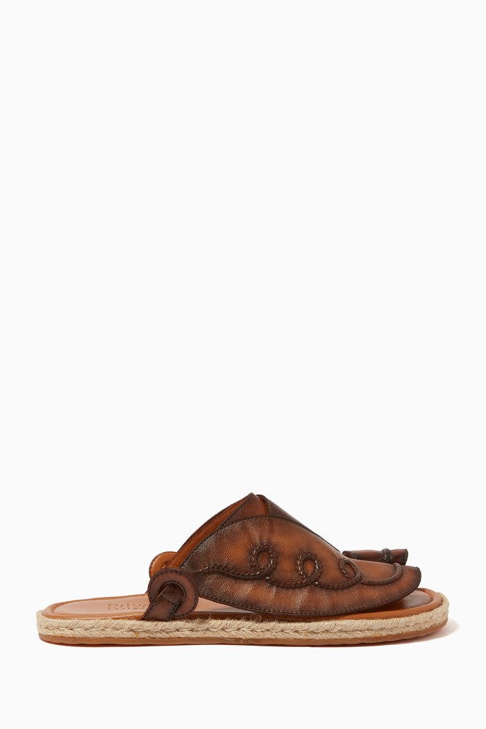 

Arabian Vela Softcalf Laceto Degrade Sandals, Neutral