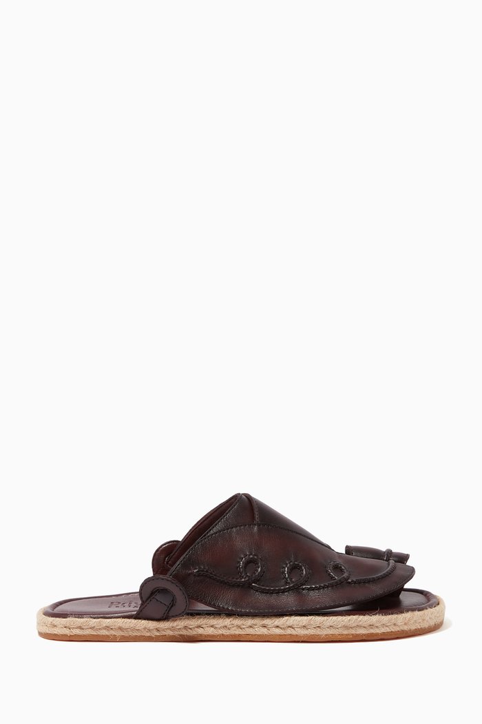

Arabian Vela Softcalf Laceto Degrade Sandals, Red