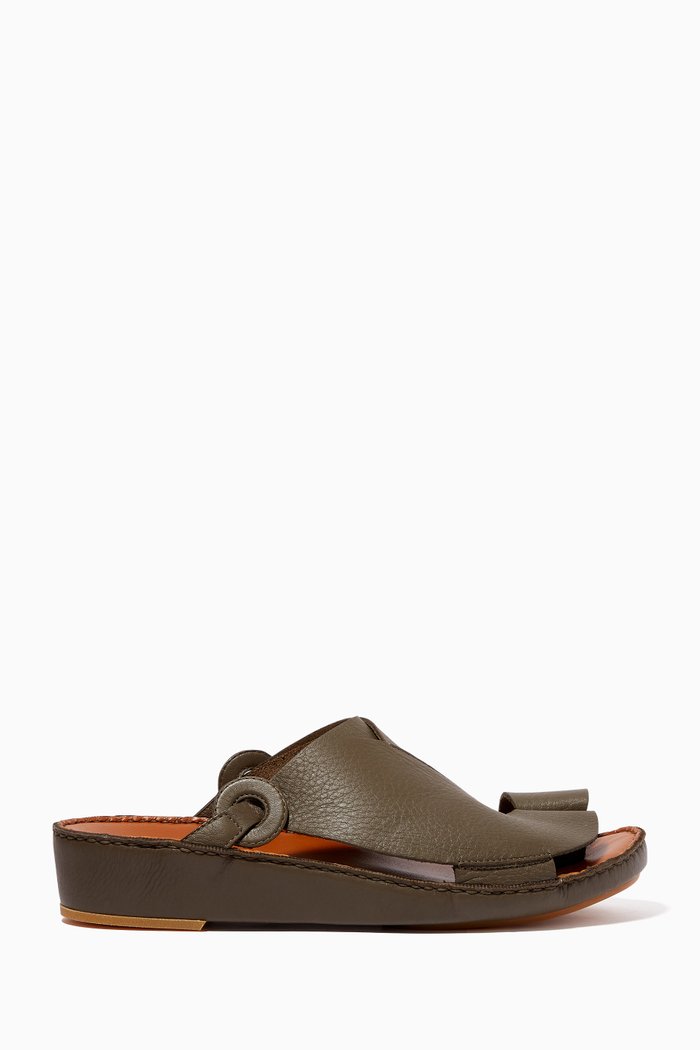 Najdy Deercalf Fermer Sandals, Green