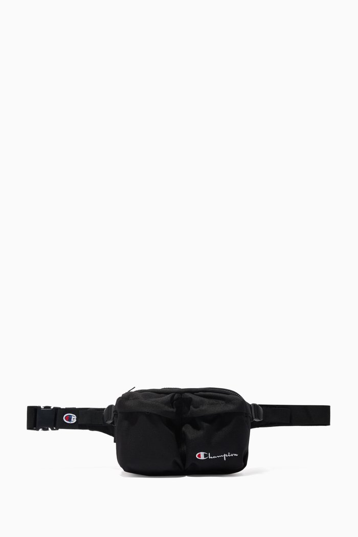 

Embroidered Logo Belt Bag, Black