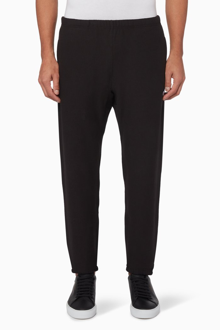 

Elastic Cuff Track Pants, Black