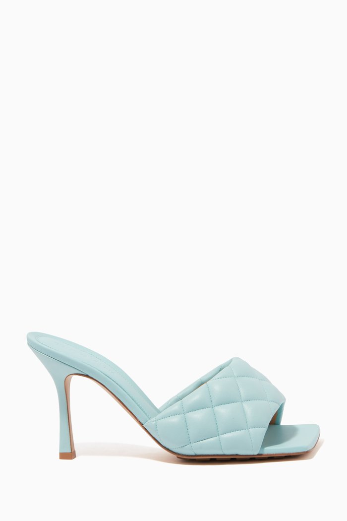 

Padded Mule Sandals in Nappa, Neutral