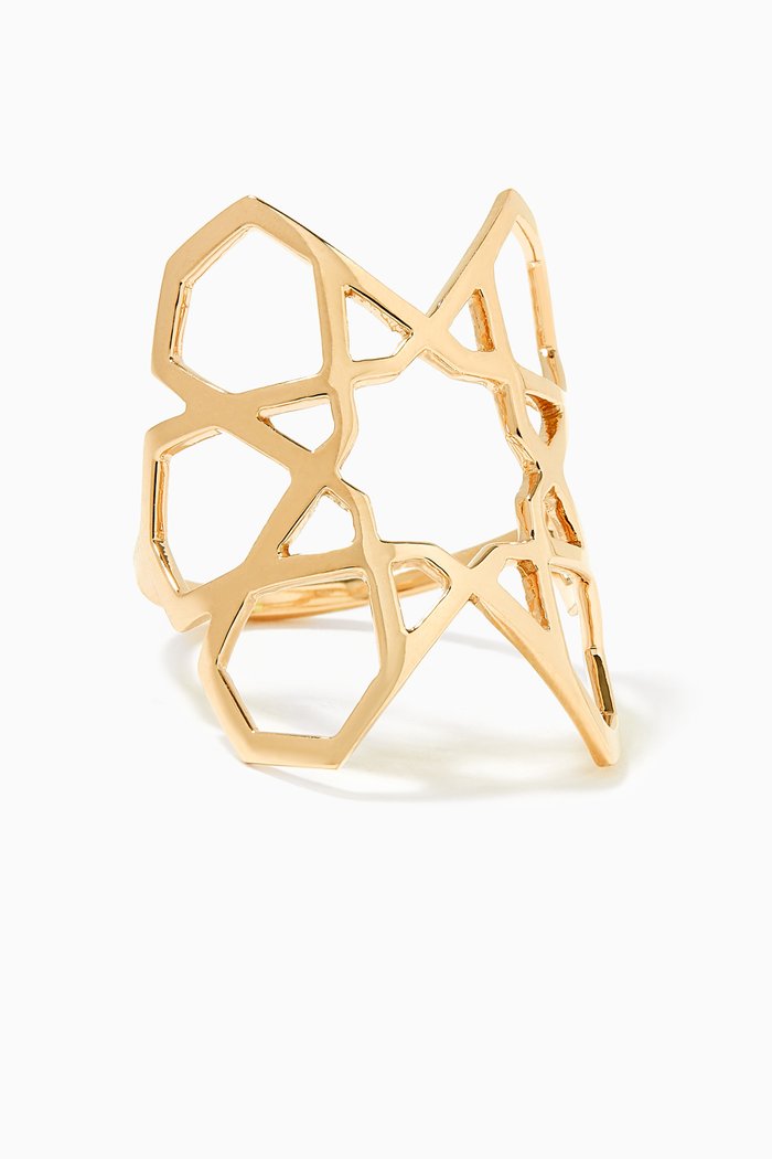 

Arabesque Deco Ring in 18kt Yellow Gold
