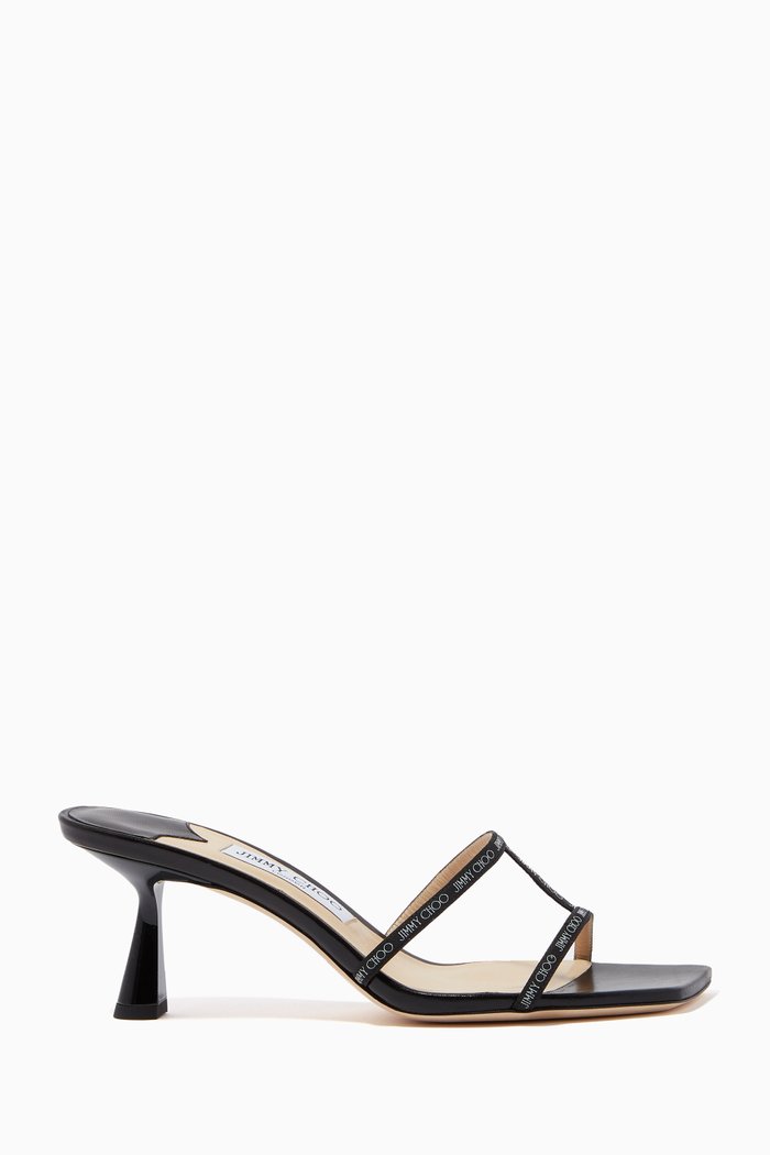 

Ria 65 Mules in Nappa Leather, Black