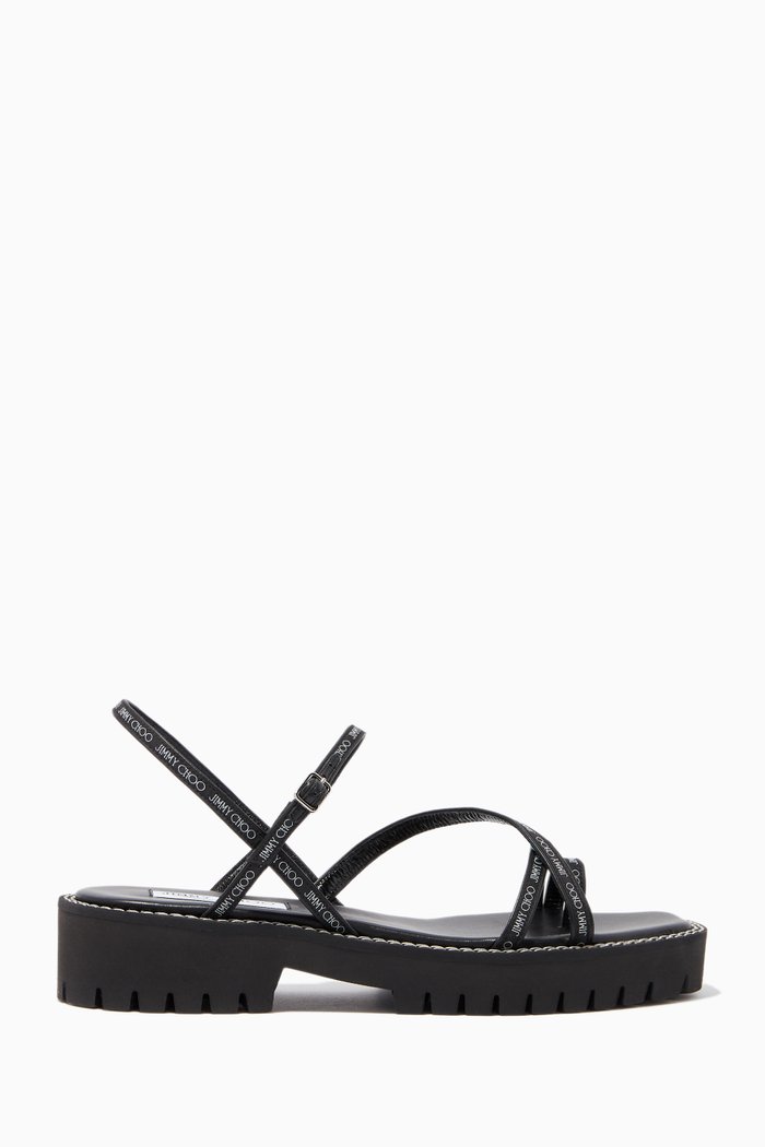 

Desi Platform Sandals in Nappa Leather, White