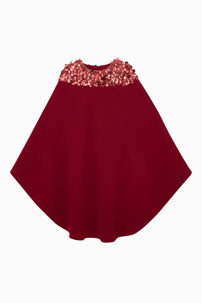 

Metallic Embellished Kaftan, Red