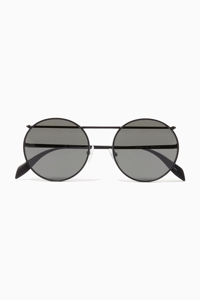

Metal Piercing Sunglasses, Grey