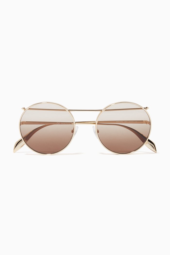 

Metal Piercing Sunglasses, Gold