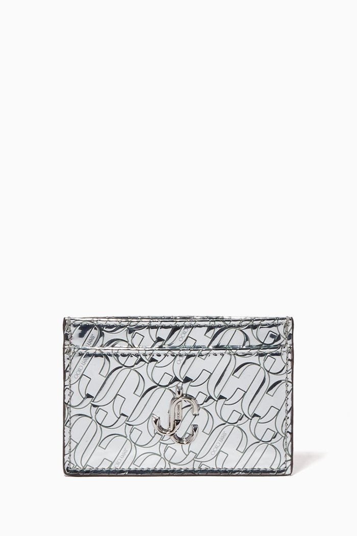 

Umika Cardholder in Mirror Fabric, Silver