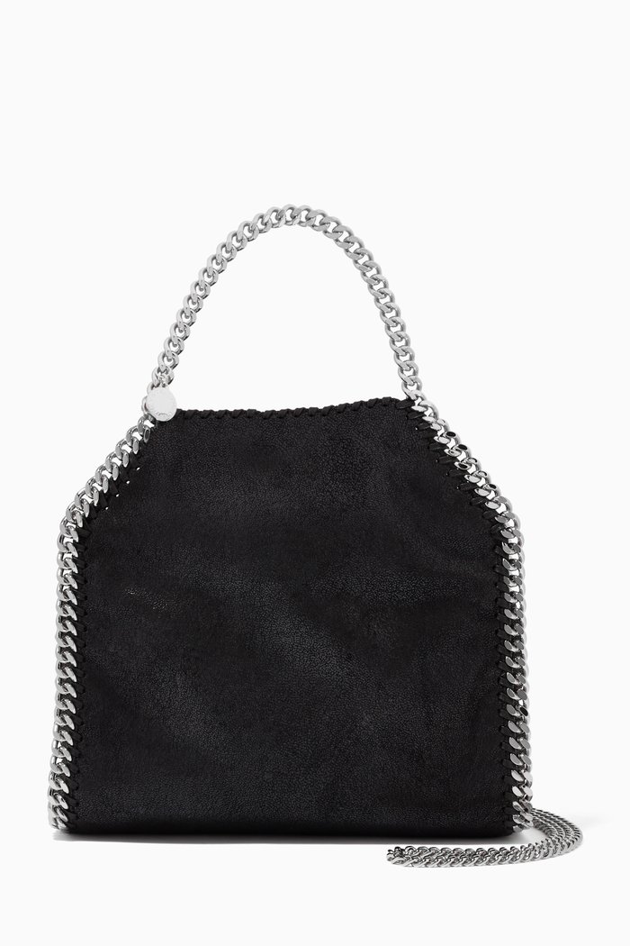 

Mini Falabella Tote Bag in Shaggy Deer, Black
