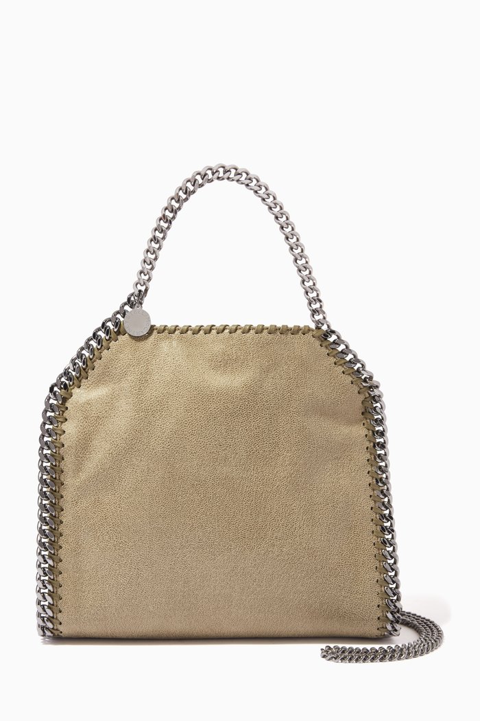 

Mini Falabella Tote Bag in Shaggy Deer, Green