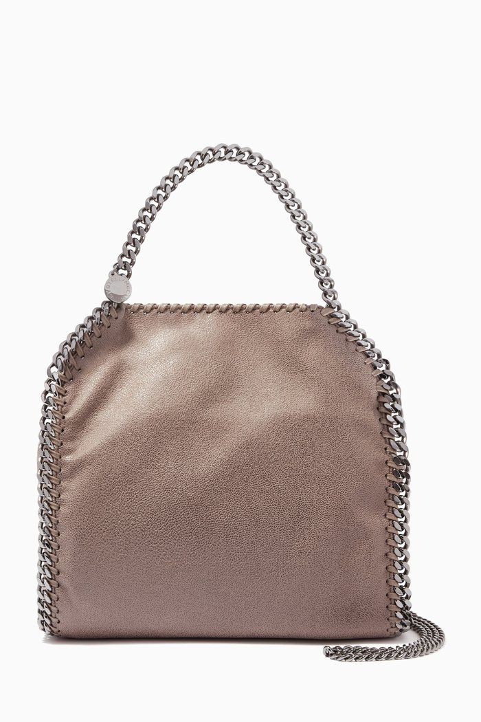 

Mini Falabella Tote Bag in Shaggy Deer, Grey
