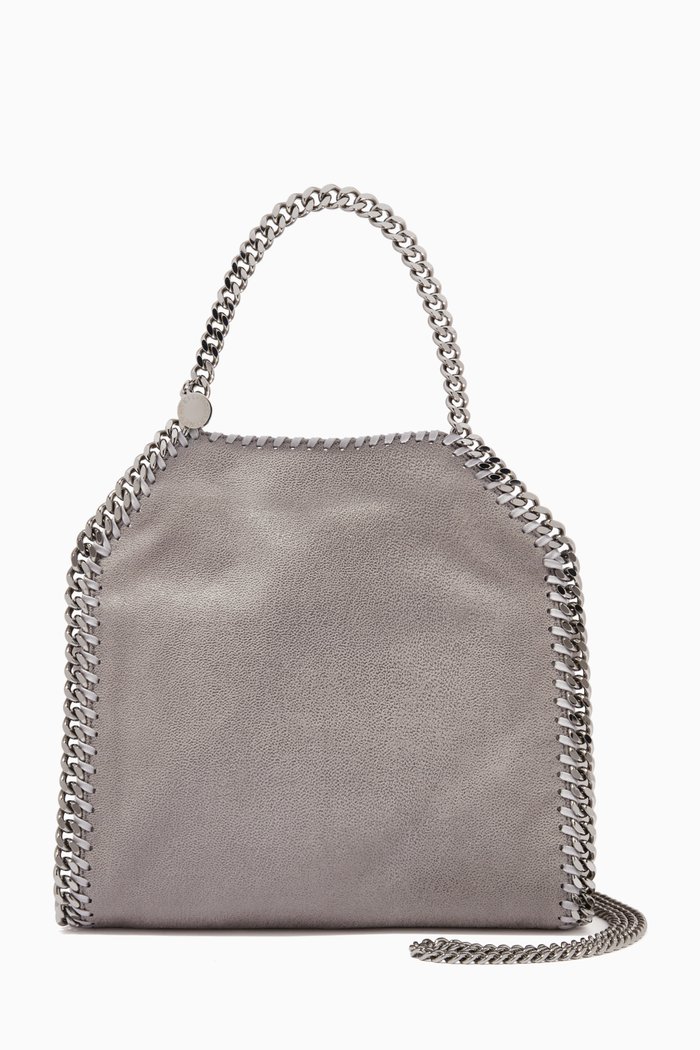 

Mini Falabella Tote Bag in Shaggy Deer, Grey