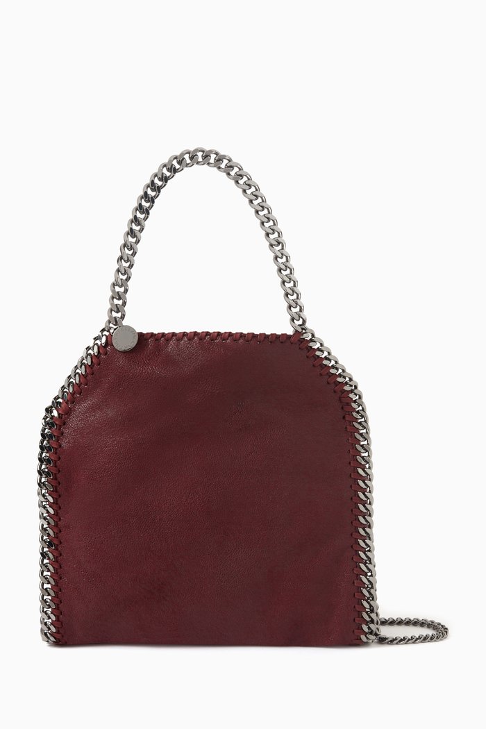 Mini Falabella Tote Bag in Shaggy Deer, Purple