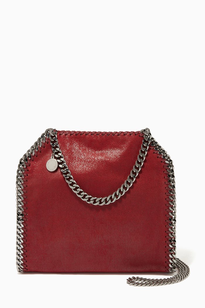 

Mini Falabella Tote Bag in Shaggy Deer, Red