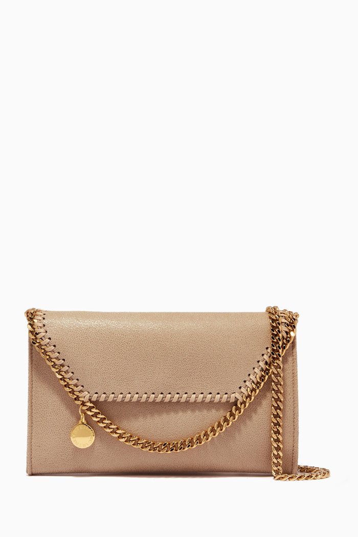 

Mini Falabella Crossbody Bag in Shaggy Deer, Neutral