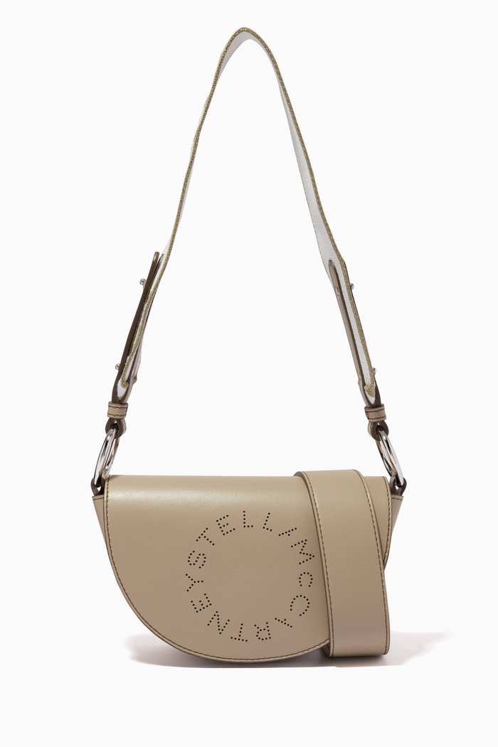 

Mini Marlee Logo Bag in Eco Alter Nappa, Neutral
