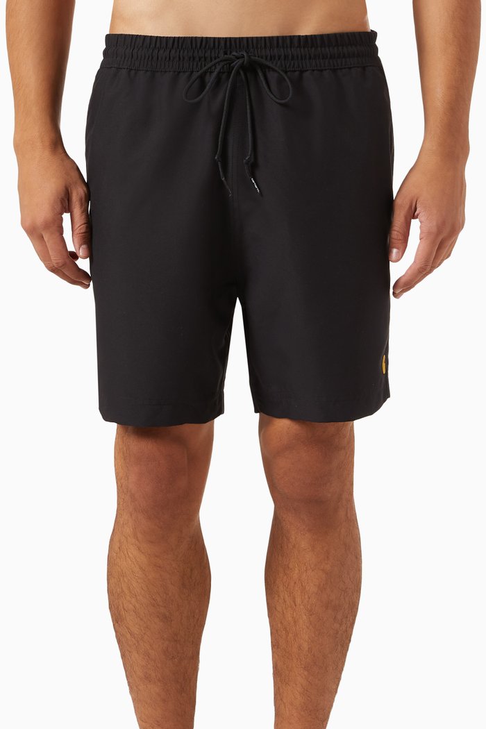 

Chase Swim Trunks in Polyester, Black