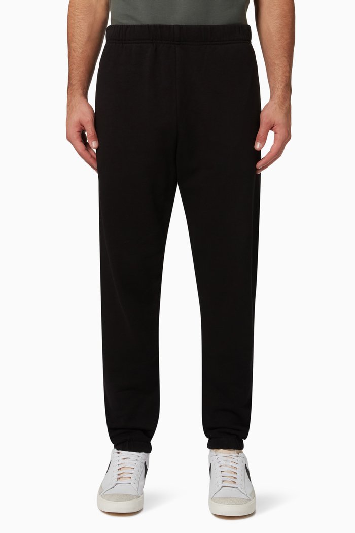 

Logo Patch Pocket Sweatpants in Cotton, Black
