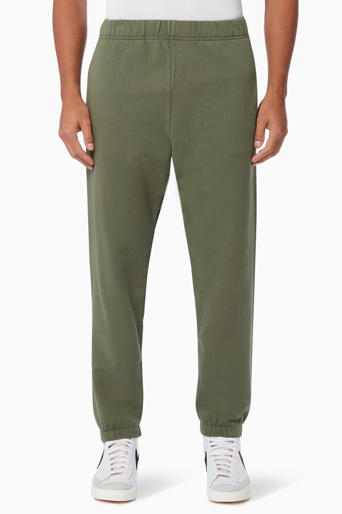 

Logo Patch Pocket Sweatpants in Cotton, Green