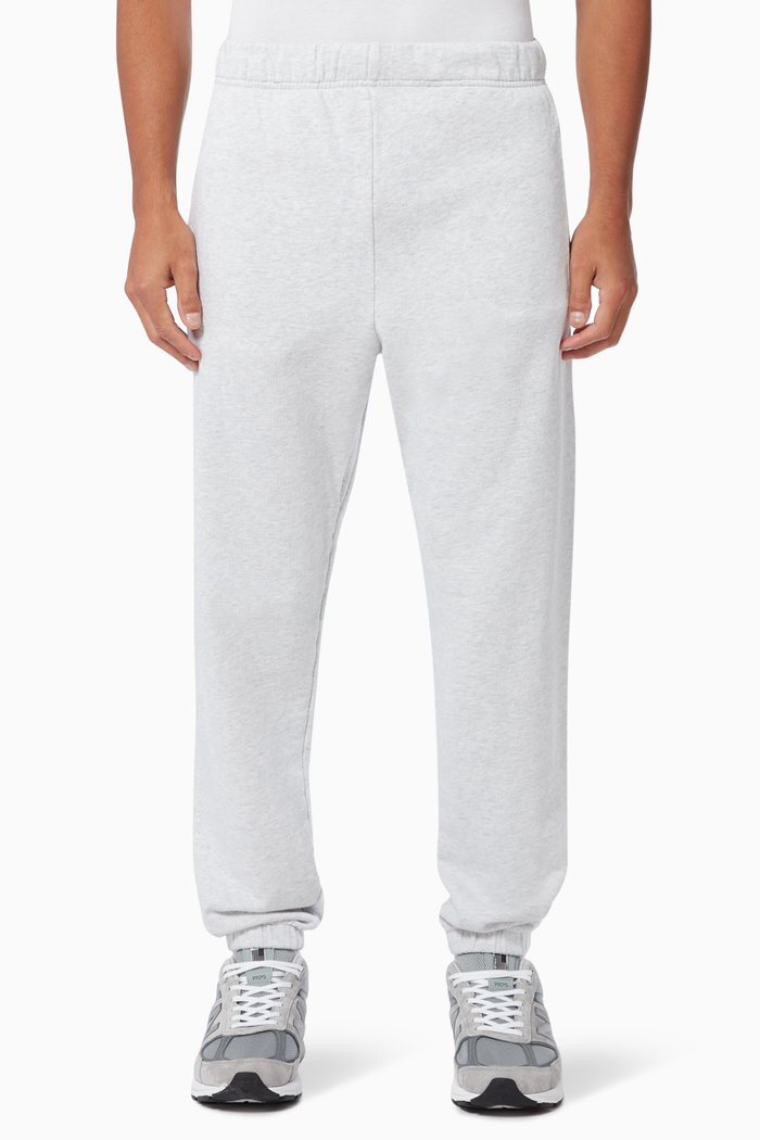 Logo Patch Pocket Sweatpants in Cotton, Grey