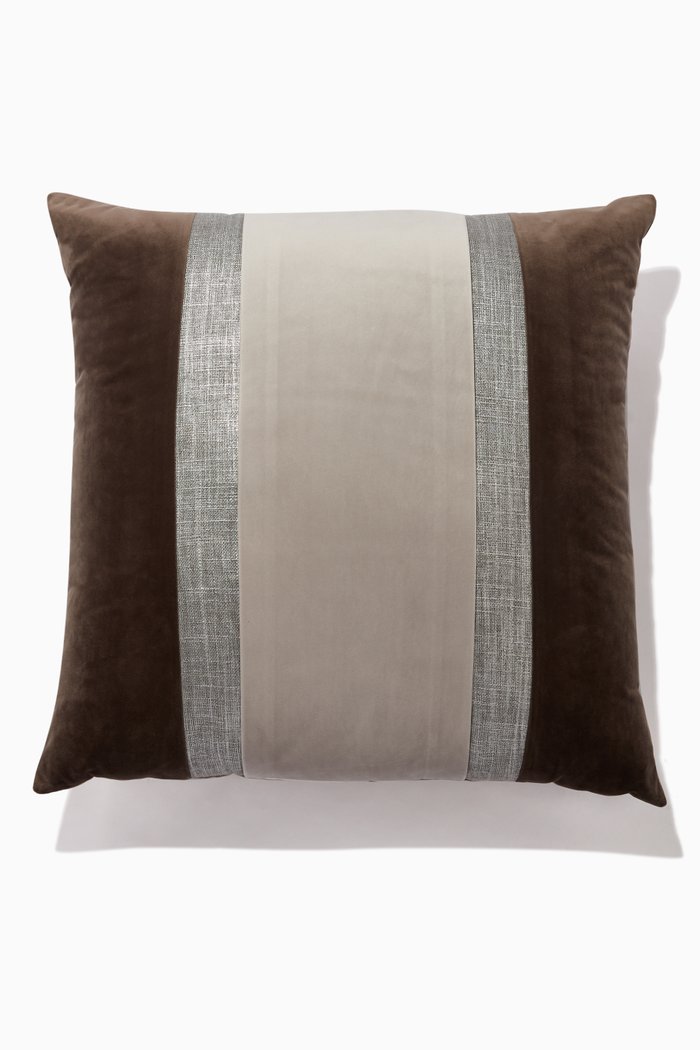 

Stripe Velvet Cushion, 60 x 60, Multicolour