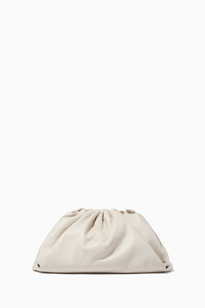 

The Pouch Calf Leather Clutch, White