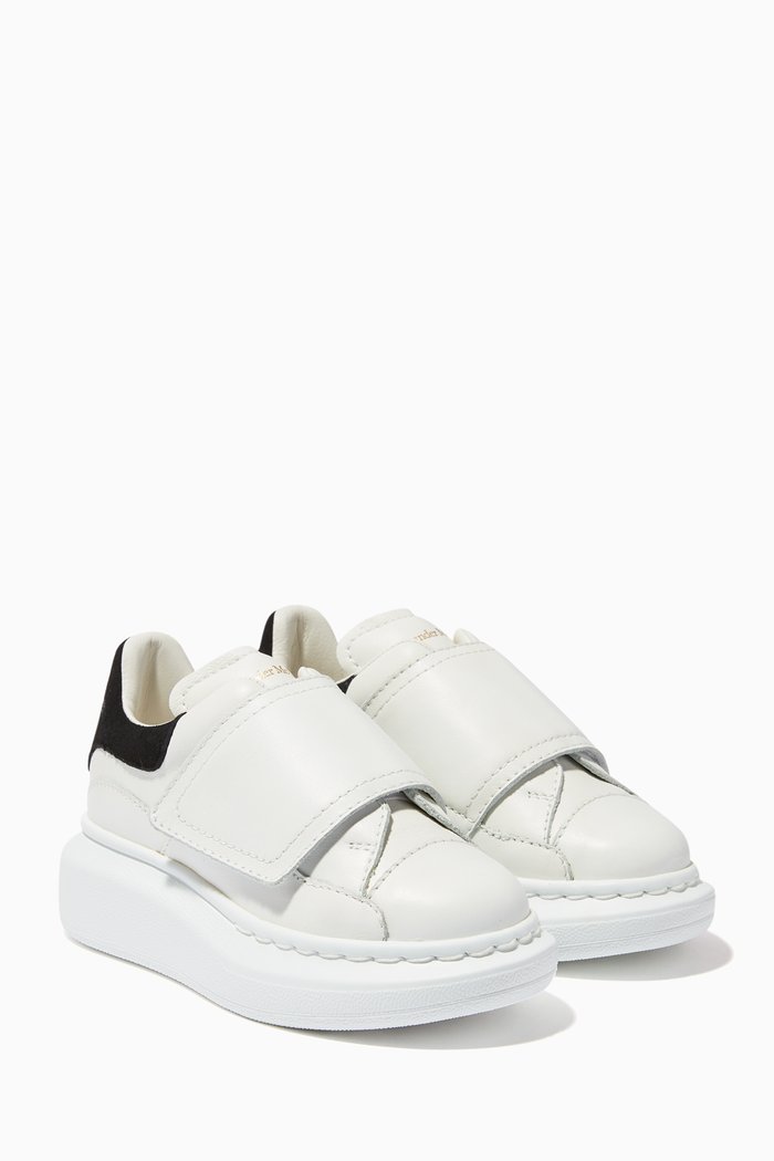 

Oversized Leather Sneakers, White
