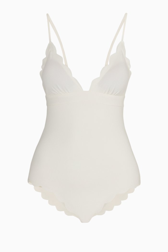 

Santa Clara Swimsuit in Textured Nylon, White