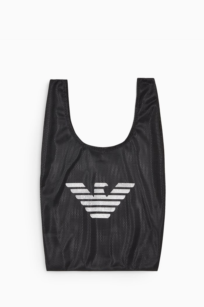 

Eagle Logo Net Ball Bag, Black