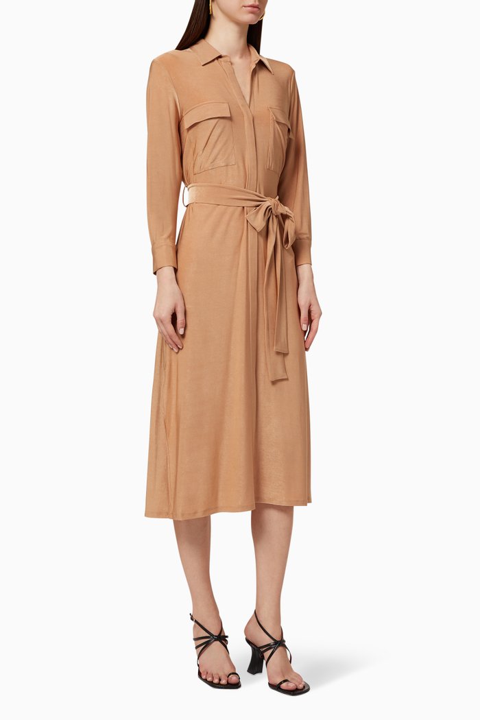 

Rivi Cotton Shirt Dress, Neutral