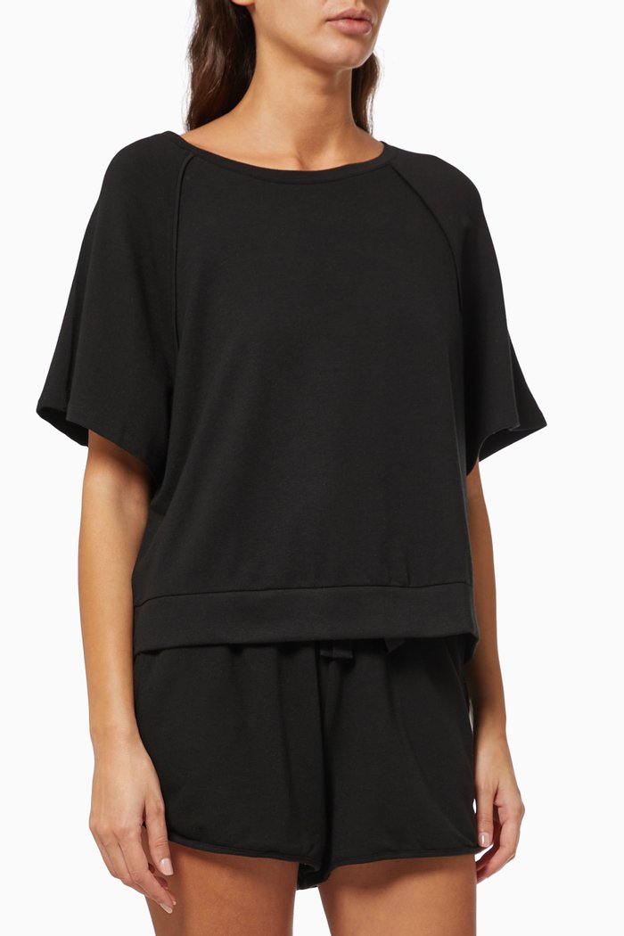 

Blair Meadow Sweatshirt in Cotton Terry, Black