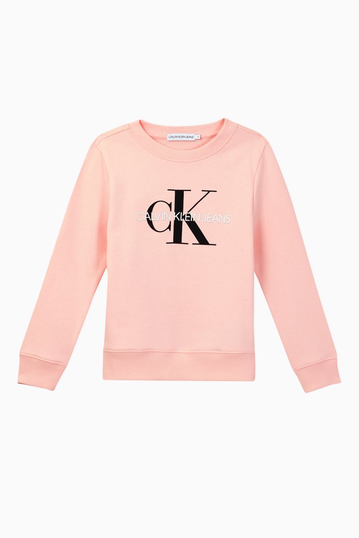 

Logo Cotton Sweatshirt, Pink