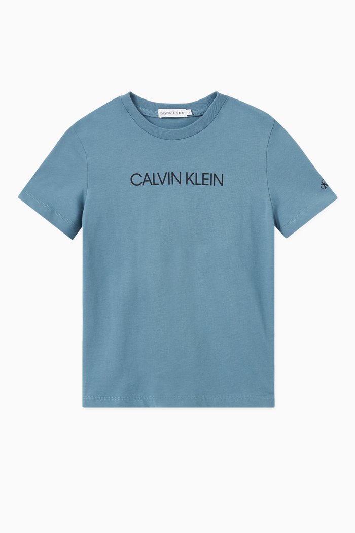 

Logo Print T-Shirt, Blue