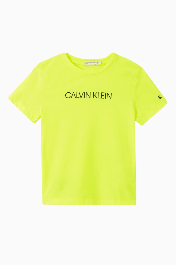 

Logo-Print Cotton T-Shirt, Yellow