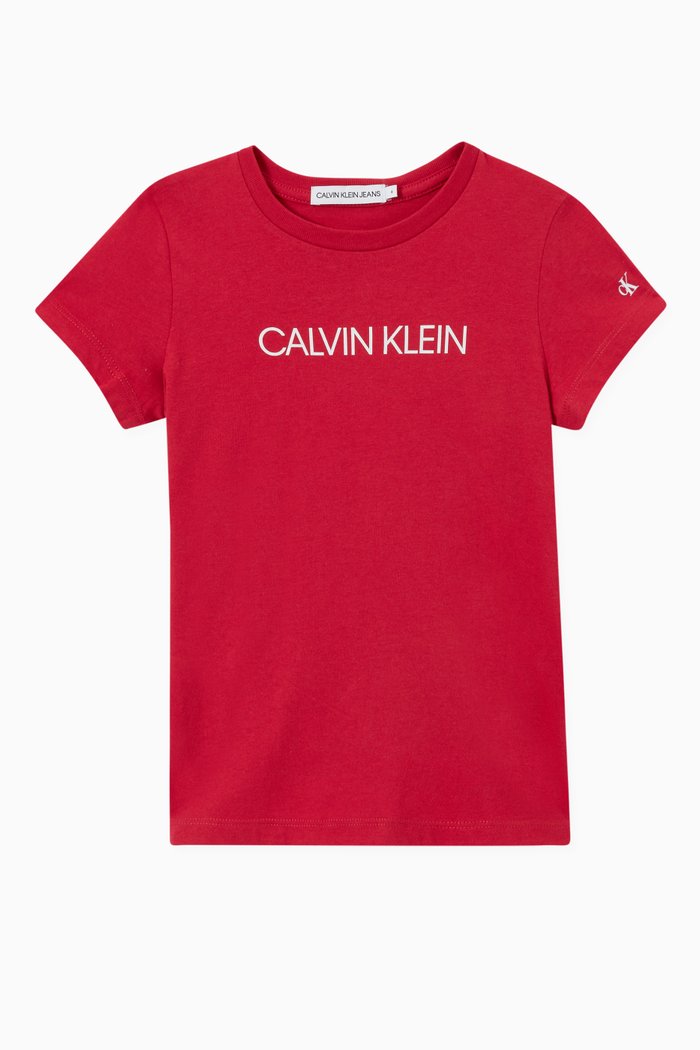 

Institutional Logo T-shirt in Cotton, Purple
