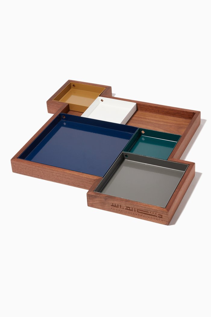 

Large Nuqat Deco Tray 1, Multicolour